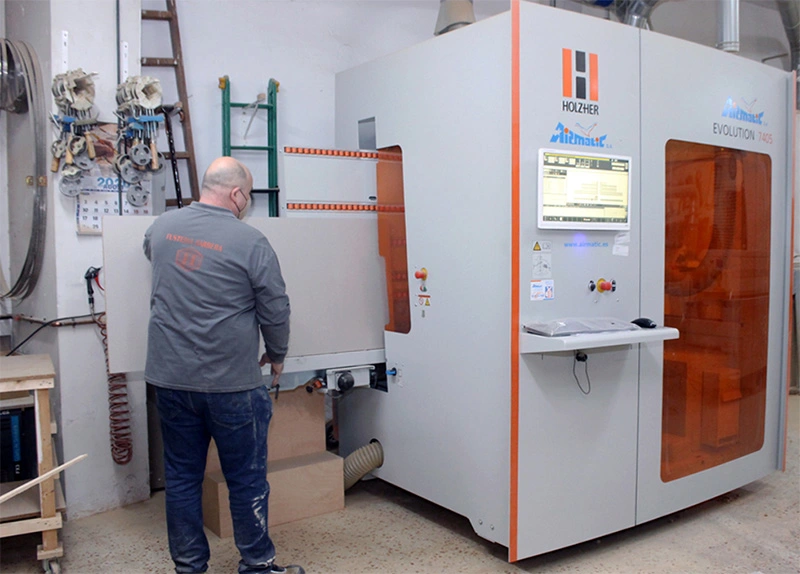 Evolution proporcionada por Airmatic en la Fusteria Barbera